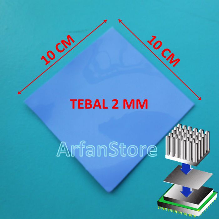 Jual Thermal Pad Termal Silicone Heatsink Compound 10cm x 10cm Tebal