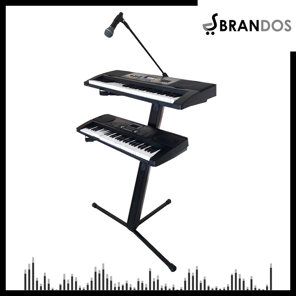 Jual Stand Keyboard 2 Susun dan Stand Microphone Tiang Rak LK-510 Boom ...
