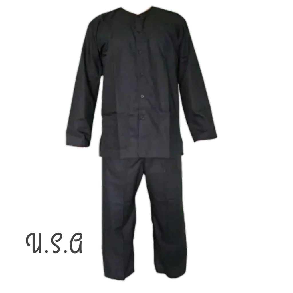 Jual set baju pangsi sunda dewasa pangsi hitam jawa barat baju adat