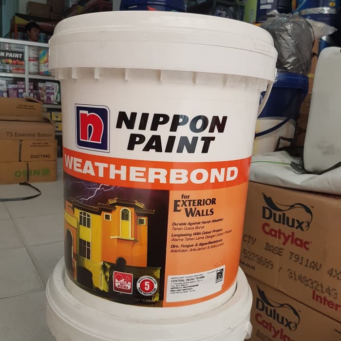 Jual Cat Nippon Weatherbond Brilliant White 20liter Murah Shopee Indonesia 0848