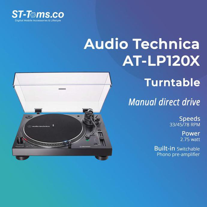 Jual Audio Technica AT-LP120 Direct-Drive Professional Turntable ...