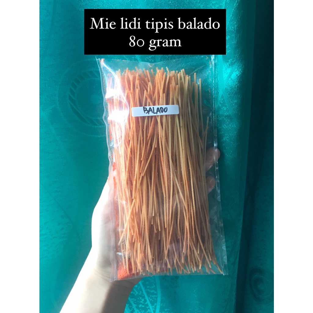 Jual Mie Lidi Tipis Balado Mie Lidi Jajanan Kecil Snacky Medan Mie