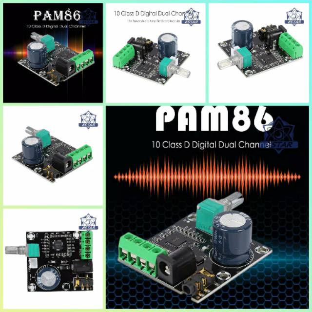 Jual Pam Papan Modul Amplifier Audio Digital Class D Dual Channel V Shopee Indonesia