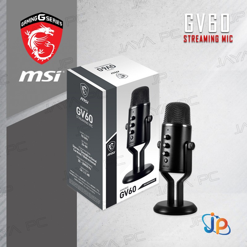 Jual Streaming Microphone MSI Immerse GV60 - Streaming Mic | Shopee ...