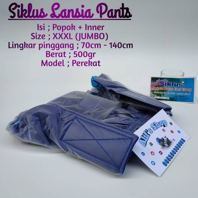 Jual Ukuran XXXL JUMBO Siklus Lansia Manula Pants Clodi Popok Diapers ...