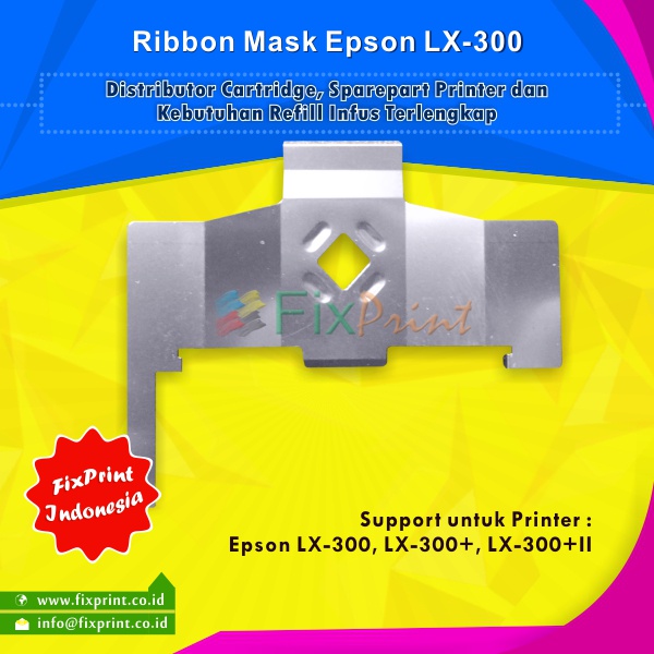 Jual Ribbon Mask Epson LX300 LX300+ LX300+II Plat Zeng Printer LX-300 ...