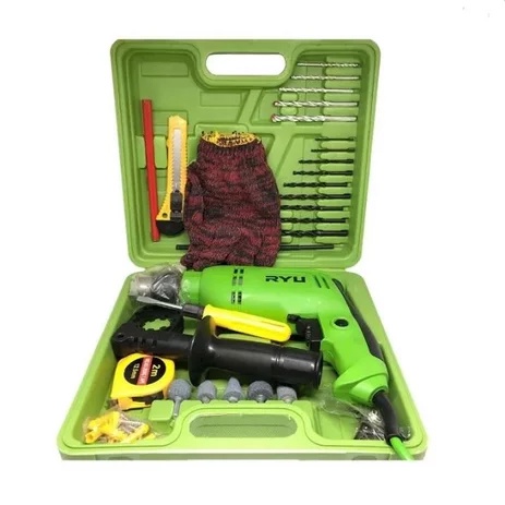 Jual TEKIRO Ryu Set Impact Drill Mesin Bor Kayu Besi Tembok Tangan ...