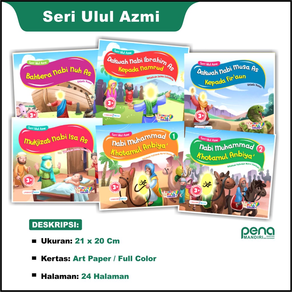 Jual Buku Cerita Anak Muslim Bergambar Seri Cerita Nabi Ulul Azmi 2 ...
