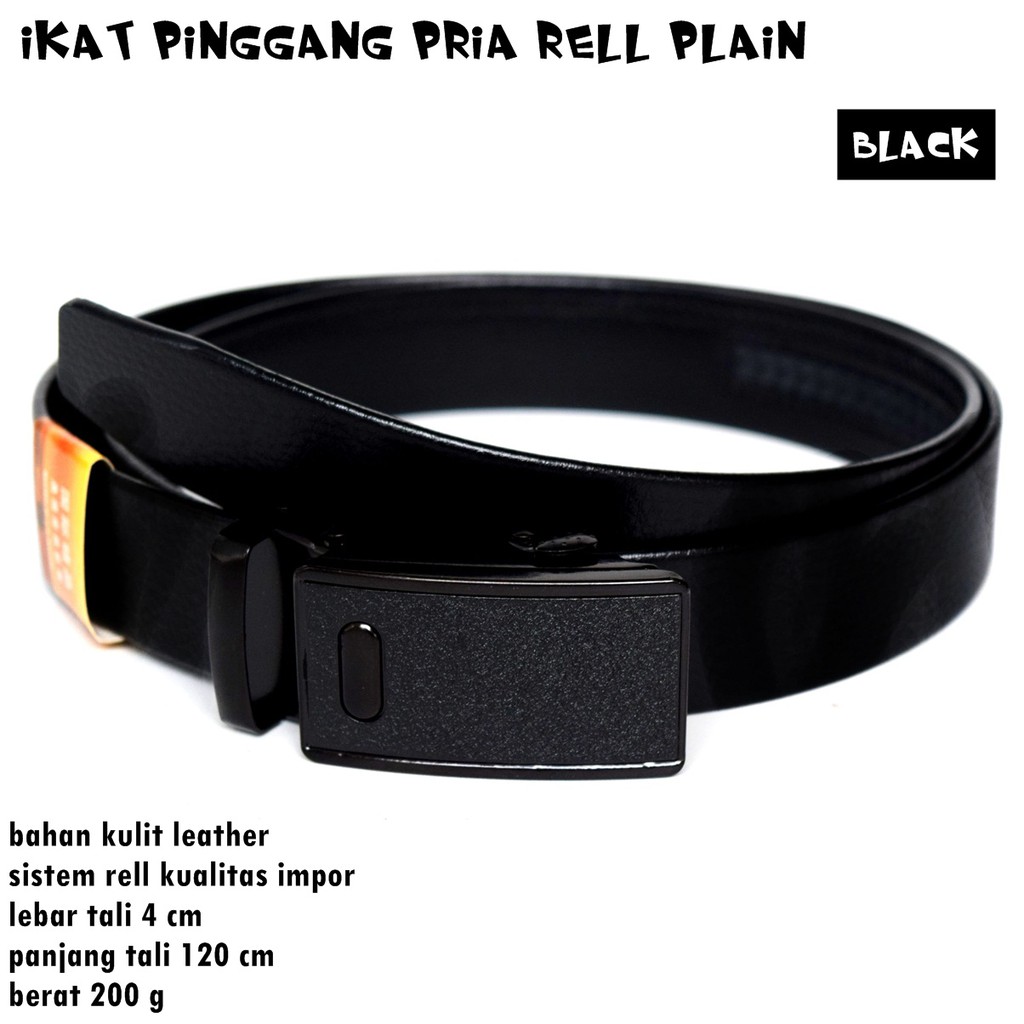 ikat pinggang pria kulit rell black oval