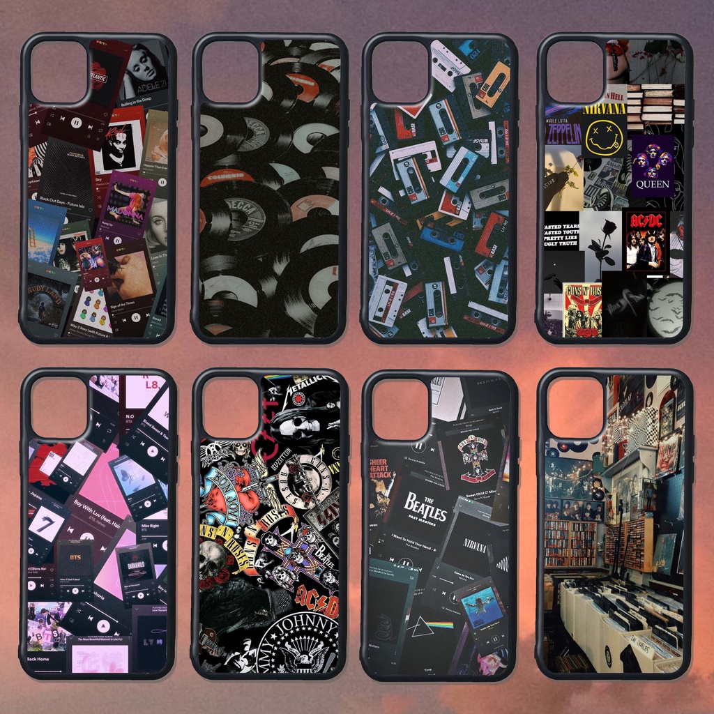 Jual CASE CUSTOM RUBBER IPHONE ANDROID CASING ALL TYPE TEMA MUSIC ...
