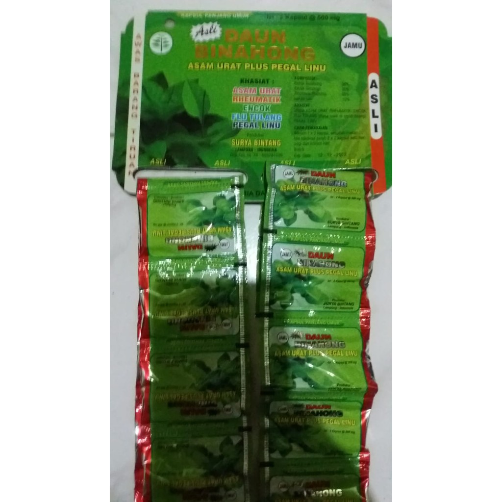 Jual kapsul Extra Binahong Renceng Asli (5 renceng) | Shopee Indonesia