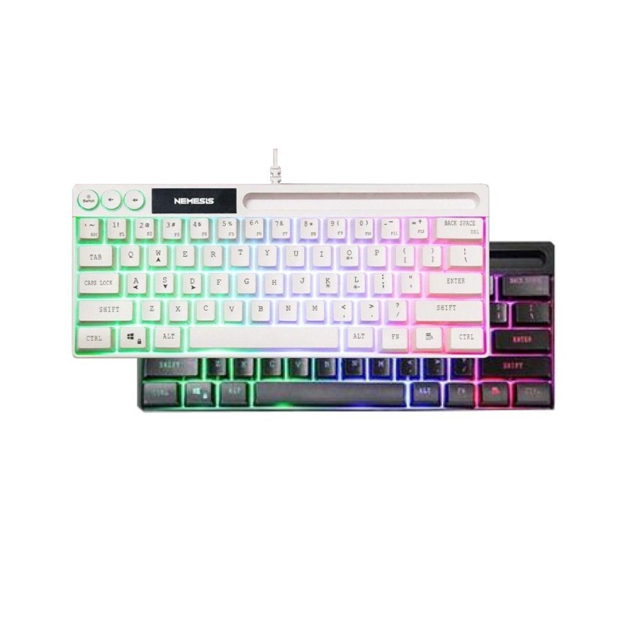Jual NYK K06 / K-06 Eris Mini Rainbow RGB Gaming Keyboard | Shopee ...