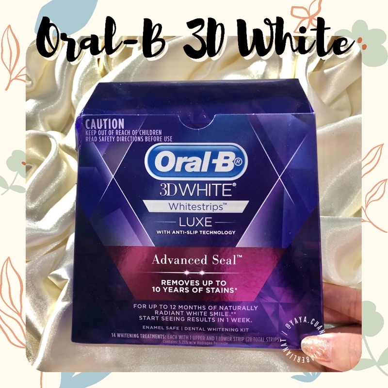 Jual Oral-B 3D Whitening Whitestrips Advanced Seal Original Oral B ...