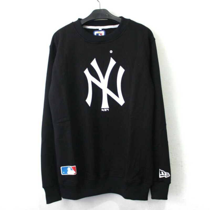 [New Era]★ESSENTIAL CREW NECK New Era Premium Essential Pastel Grey Oversized Crew Neck