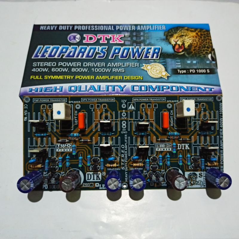 Jual DTK Leopard Stereo Power Driver Amplifier PD 1000 S | Shopee Indonesia