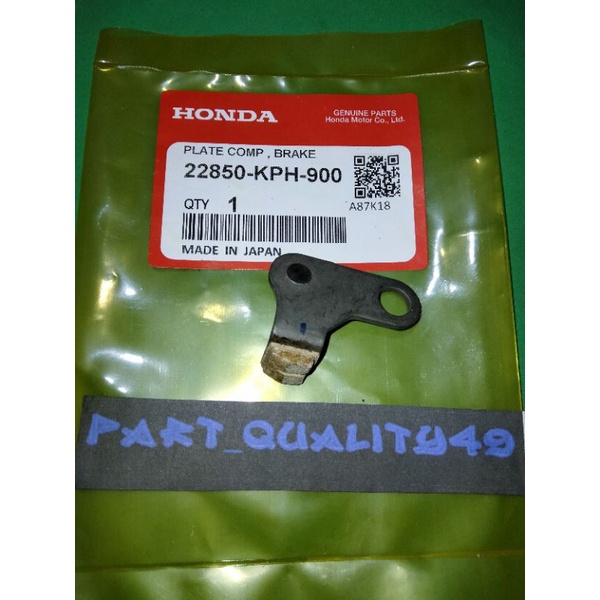 Jual PLATE COMP,BRAKE 22850-KPH-900 Honda Supra x 125 kharisma ORI ...