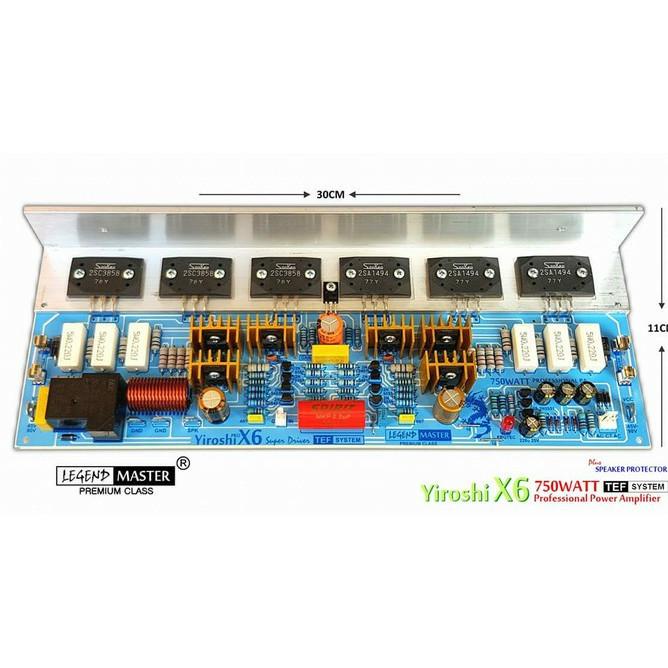 Jual KIT POWER YIROSHI X6 750W POWER AMPLIFIER YIROSHI X 6 TR - SANKEN