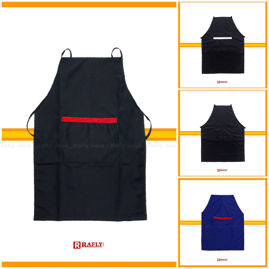 Jual Apron Celemek Koki Chef Bahan Drill Seragam Koki Rafly Jaya Shopee Indonesia