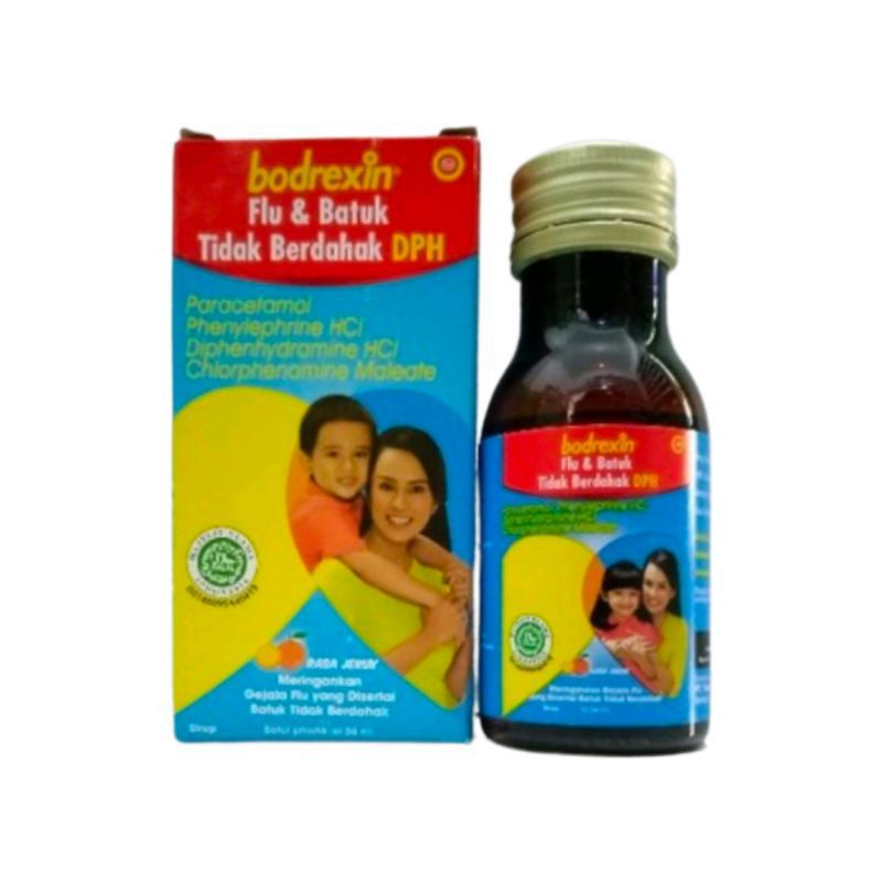 Jual Bodrexin Flu dan Batuk DPH Obat Batuk kering, Brodexin Syrup DPH ...