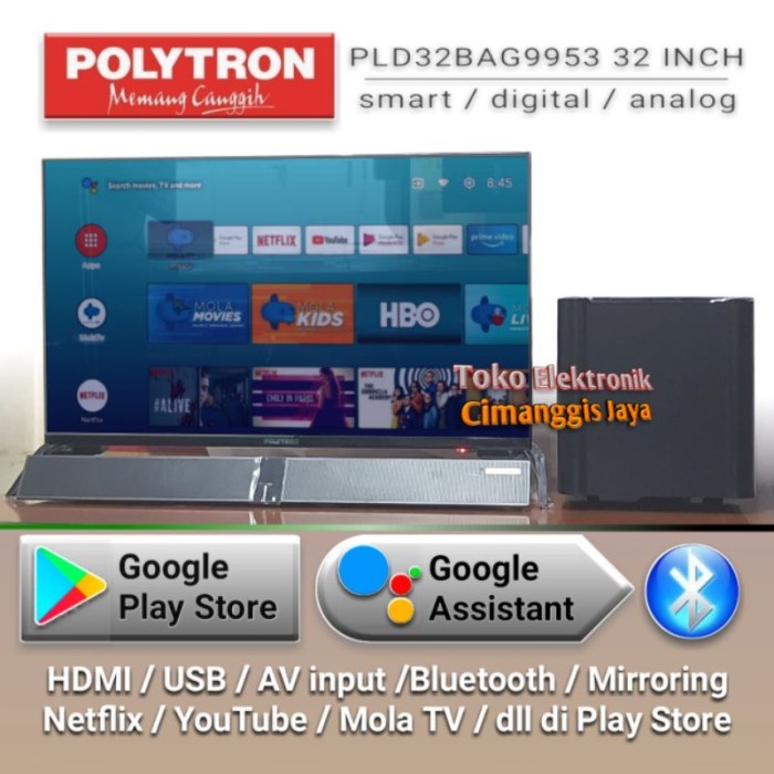 Jual SMART TV LED POLYTRON 32 INCH ANDROID Shopee Indonesia
