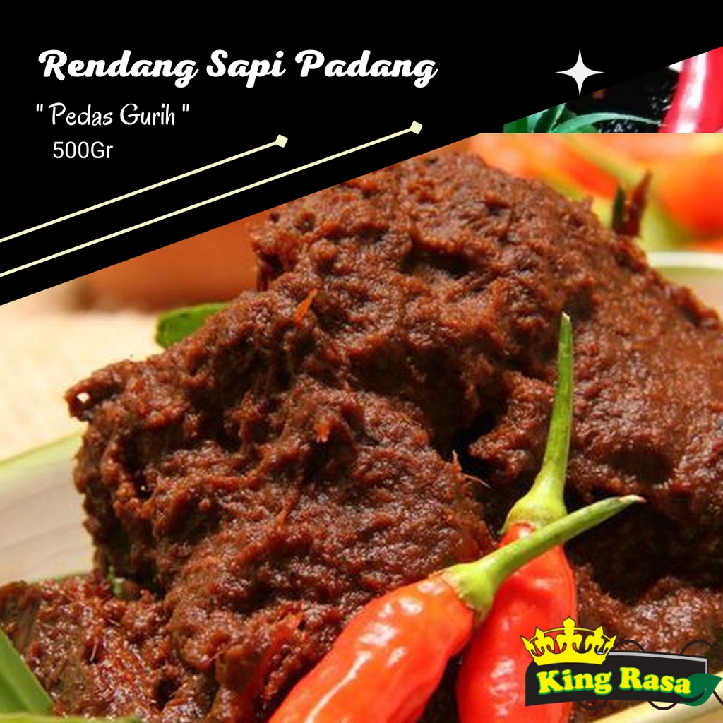Jual Rendang Daging Sapi Asli Padang Frozen Premium 500gr Empuk Lezat ...