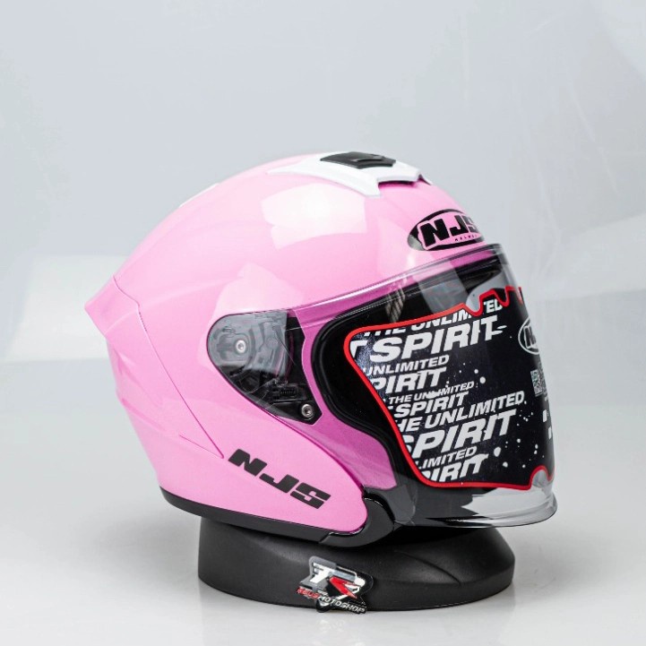 Jual NJS KAIROZ PEACH PINK HELM HALFFACE SNI | Shopee Indonesia