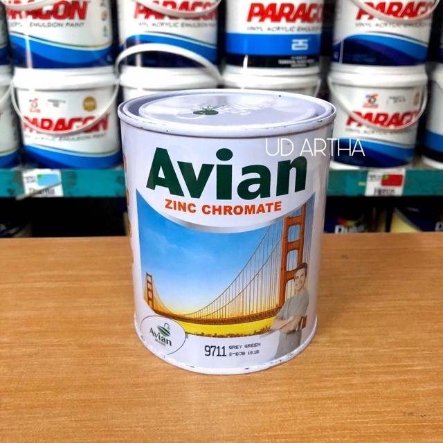 Jual Avian Zinc Chromate Cat Dasar Primer Anti Karat Grey Green Shopee Indonesia