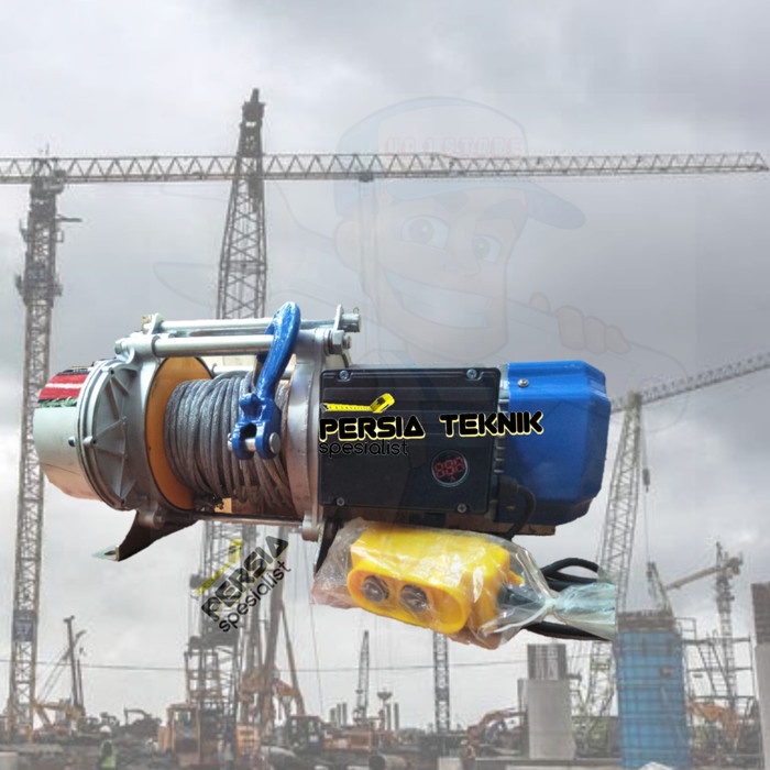 Jual TST | ELEKTRIK HOIST / WINCH ELECTRIC WIRE ROPE 1200 kg x 20 meter ...