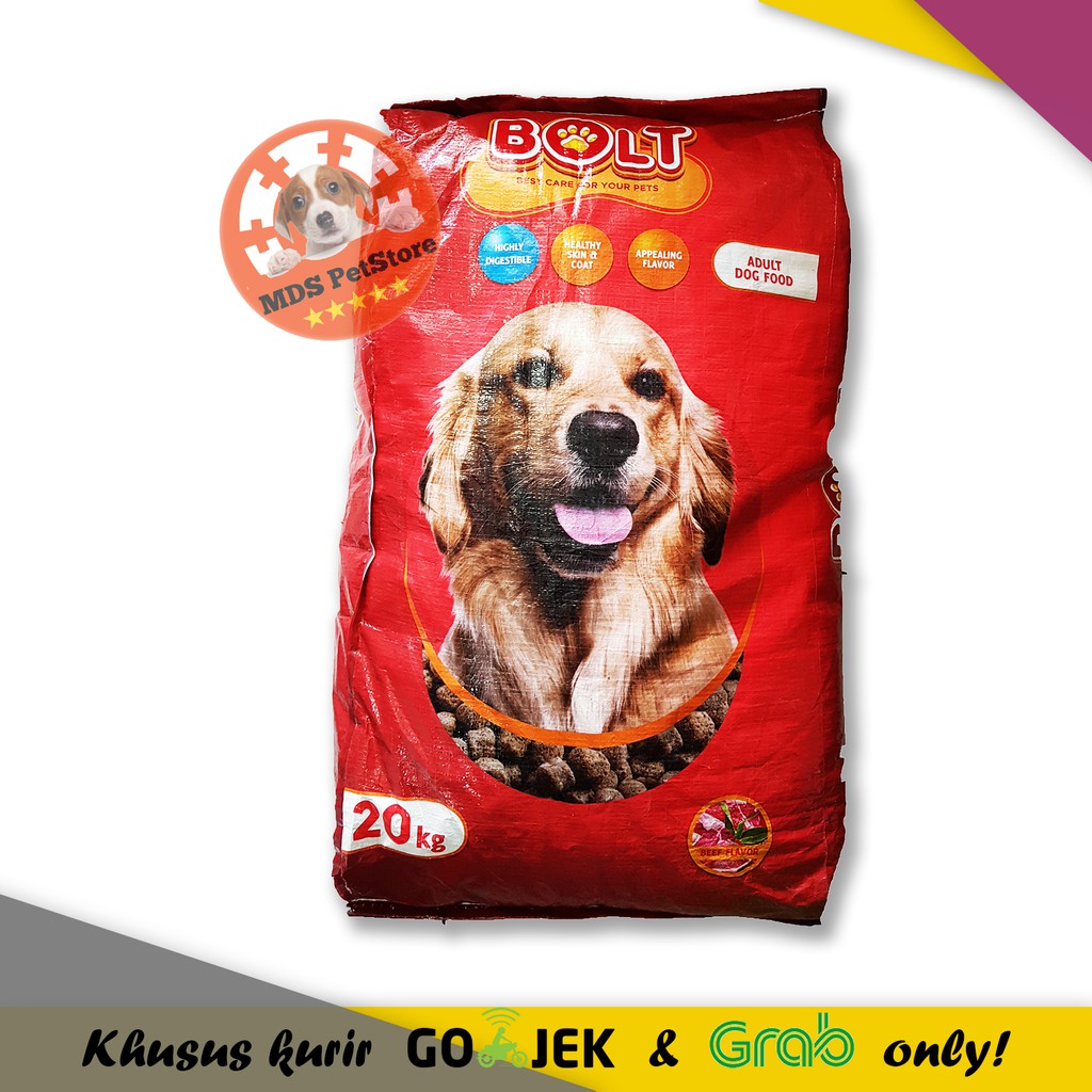 Jual Bolt Dog Food Beef Flavour 20 Kg | Shopee Indonesia