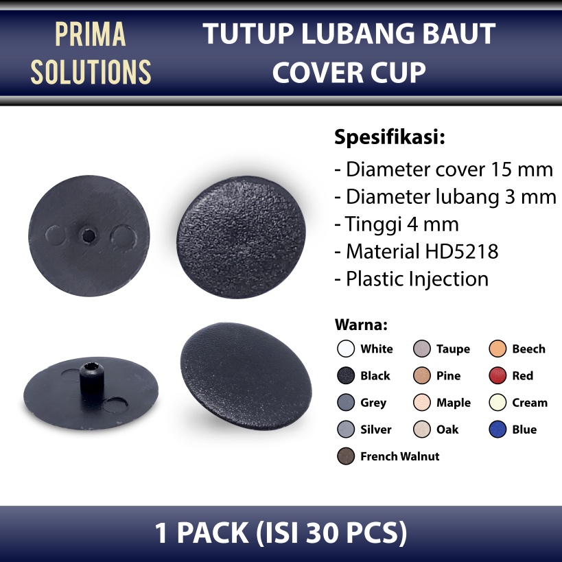 Jual Cover Cup Tutup Baut Plastik Minifix Furnitur Shopee Indonesia 6140