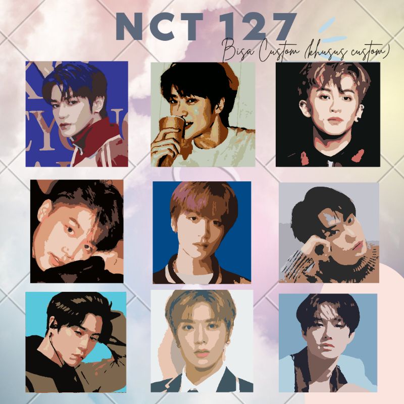 Jual Paint By Number [NCT 127] | Painting Kit Kanvas | Kit lukis ...