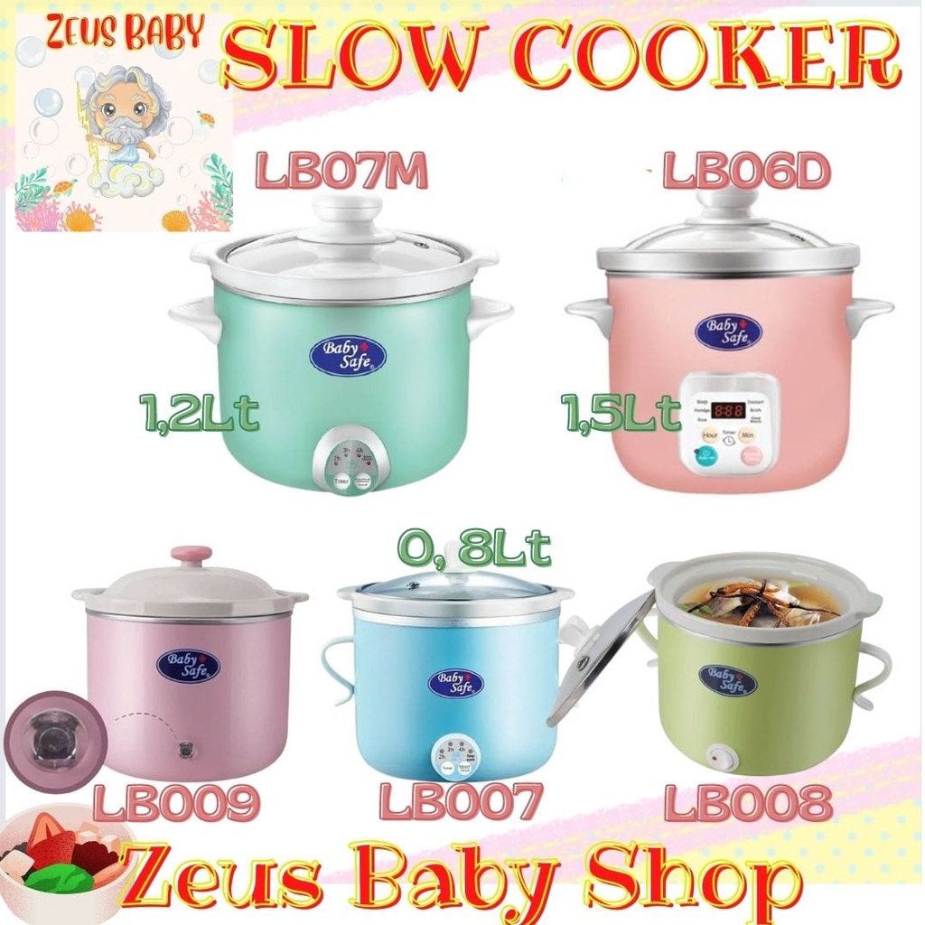Jual BABY SAFE Slow Cooker LB006 / LB06D / LB007 / LB07M / LB008 / LB009 BabySafe Shopee Indonesia