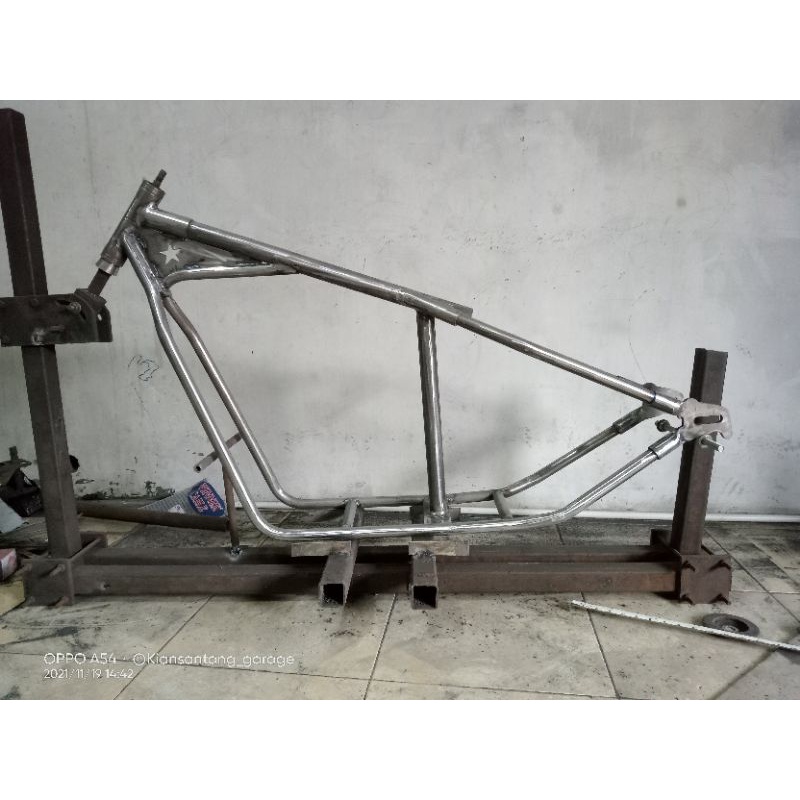 Jual frame / rangka custom model Chopper frame rigid | Shopee Indonesia