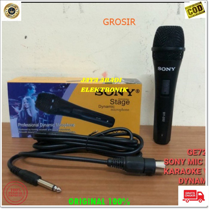 Jual G72 SONY MIK KABEL MICROPHONE CABLE KARAOKE VOCAL VOKAL AUDIO SOUND SYSTEM PENGERAS SUARA