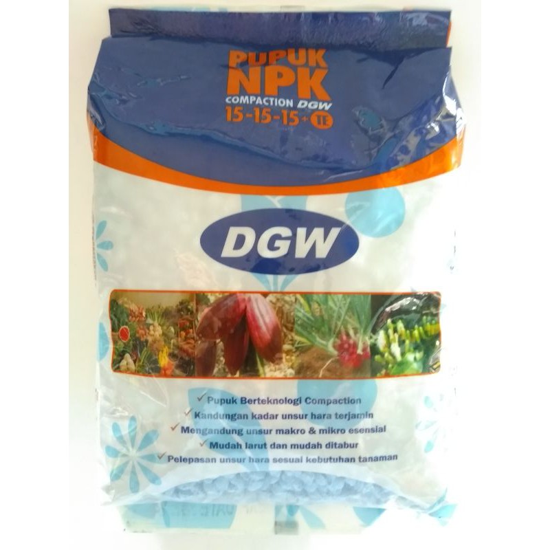 Jual Pupuk NPK COMPACTION DGW 15-15-15+TE 1kg | Shopee Indonesia