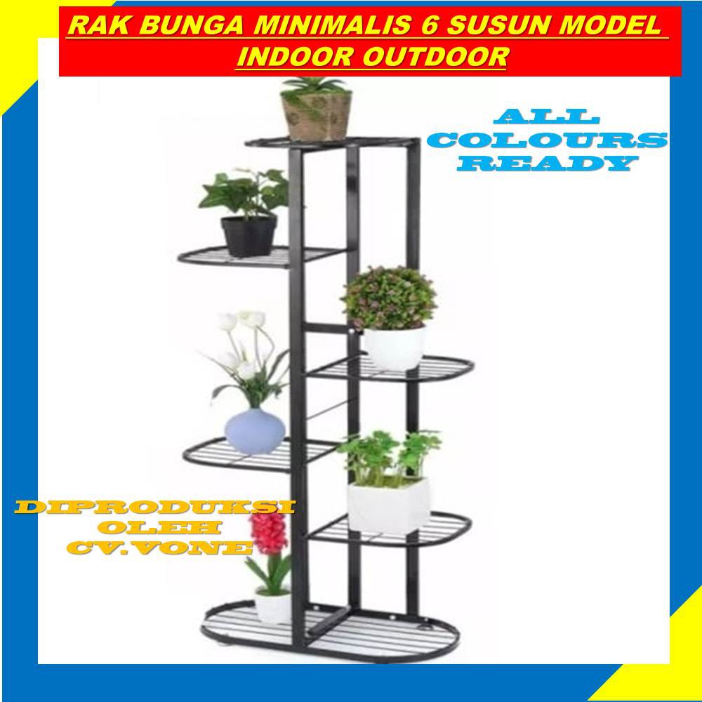 Jual Rak Pot Bunga Besi Minimalis Susun Dudukan Standing Pot Panjang Cm Model Zig Zag