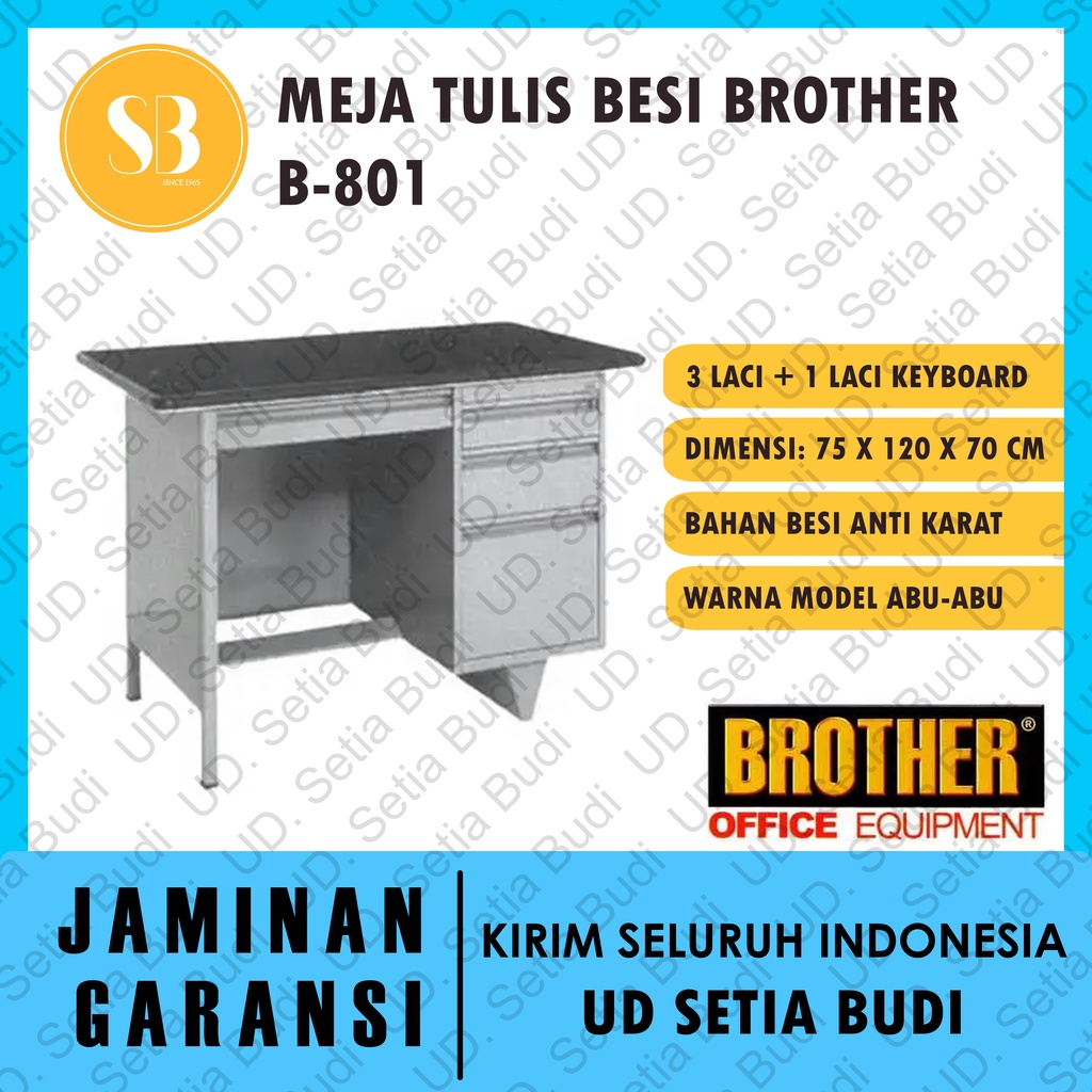 Jual Meja Tulis Besi Brother B-801 | Shopee Indonesia