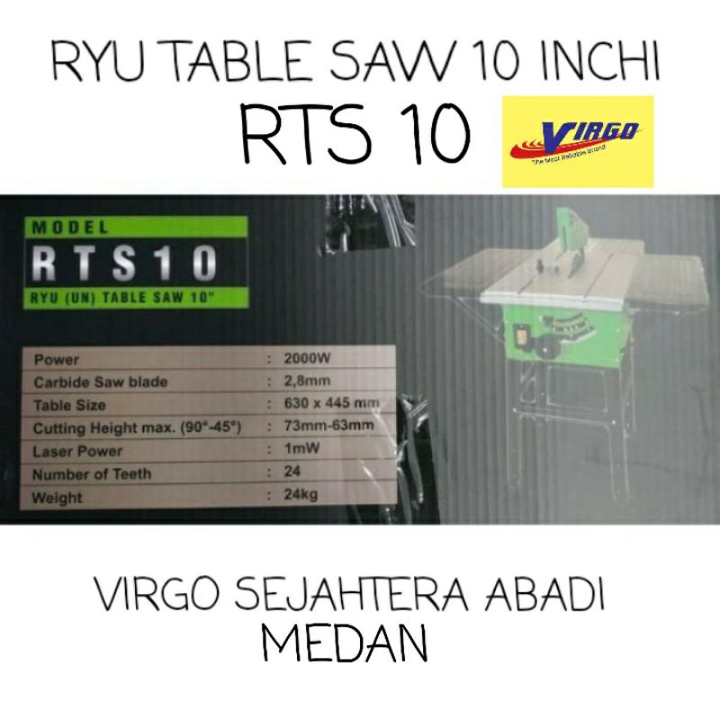 Jual RYU RTS10 TABLE SAW 10