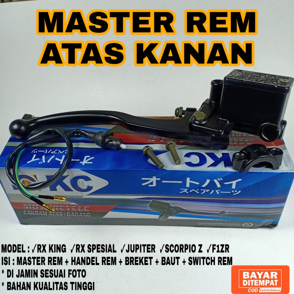 Jual master rem depan atas kanan rx king new rxs jupiter fizr scorpio z ...