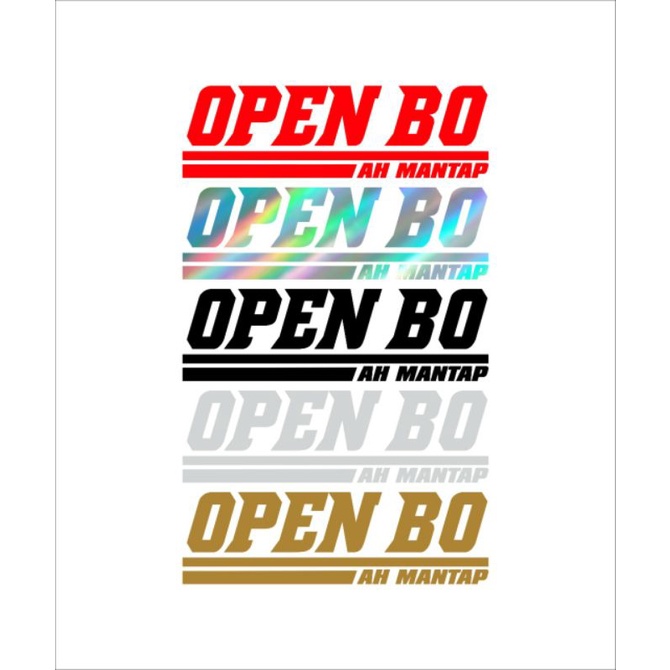 Jual stiker cutting open bo ah mantap | Shopee Indonesia