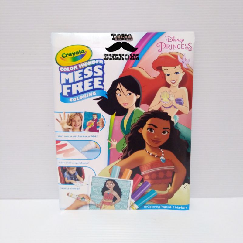 Jual CRAYOLA MESS FREE COLORING DISNEY PRINCESS | Shopee Indonesia