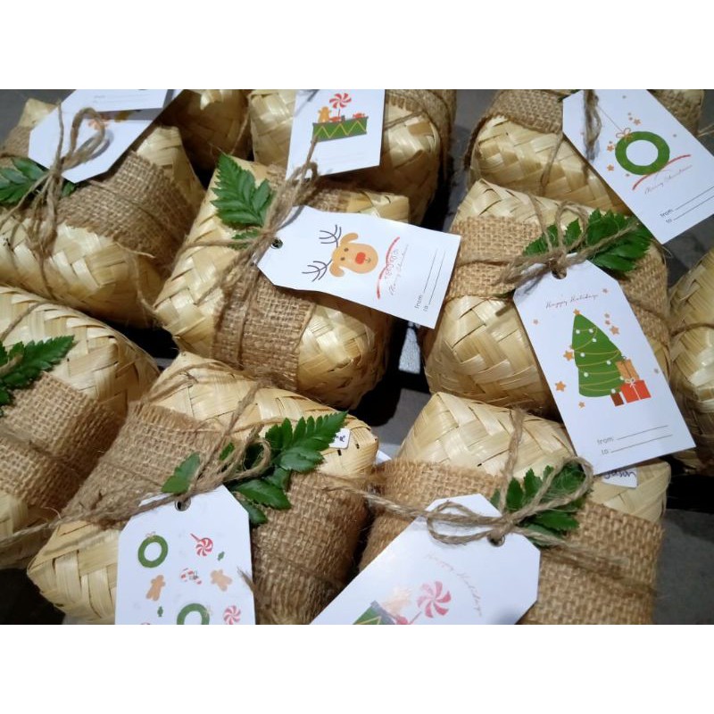 Jual Besek Bambu Hampers Anyaman Tambahan Packaging Hampers Shopee Indonesia