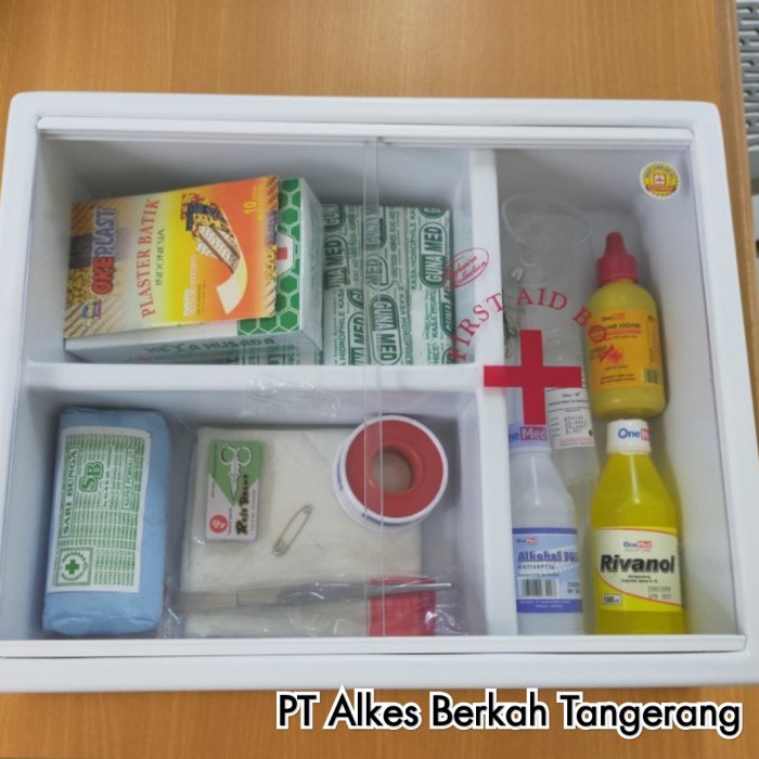 Jual Laihoshope Kotak P3K Type B Dan Isi/Uks/Obat-Obatan | Shopee Indonesia