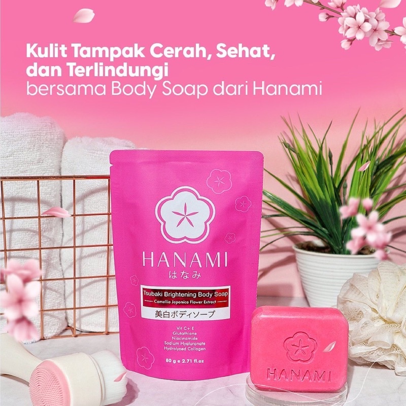 Jual Hanami Tsubaki Brightening Body Soap 80Gr | Shopee Indonesia