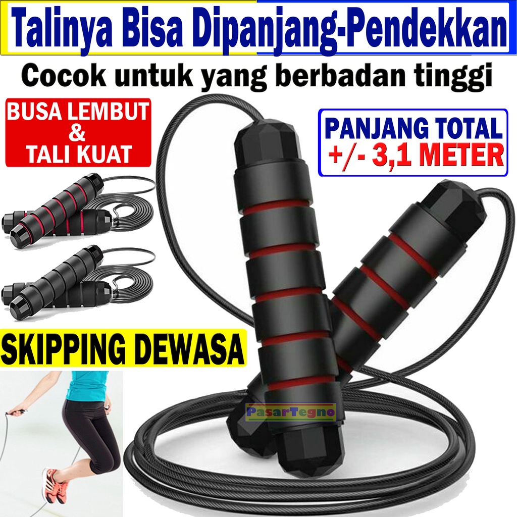 Jual Tali skipping garis jump rope talinya bisa dipanjang-pendekkan ...