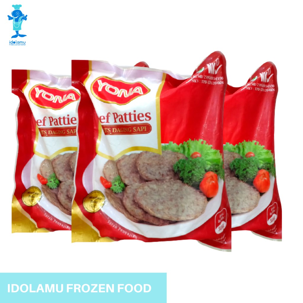 Jual beef patties 500 gr YONA Shopee Indonesia