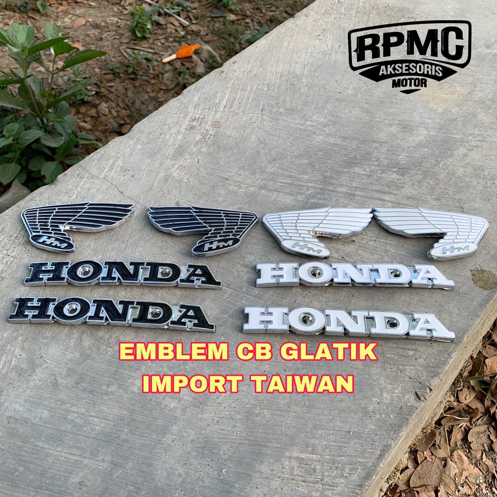 Jual Emblem Tangki Cb Glatik Cb Gelatik S Logo Honda Sayap Hm Impor Original Ori