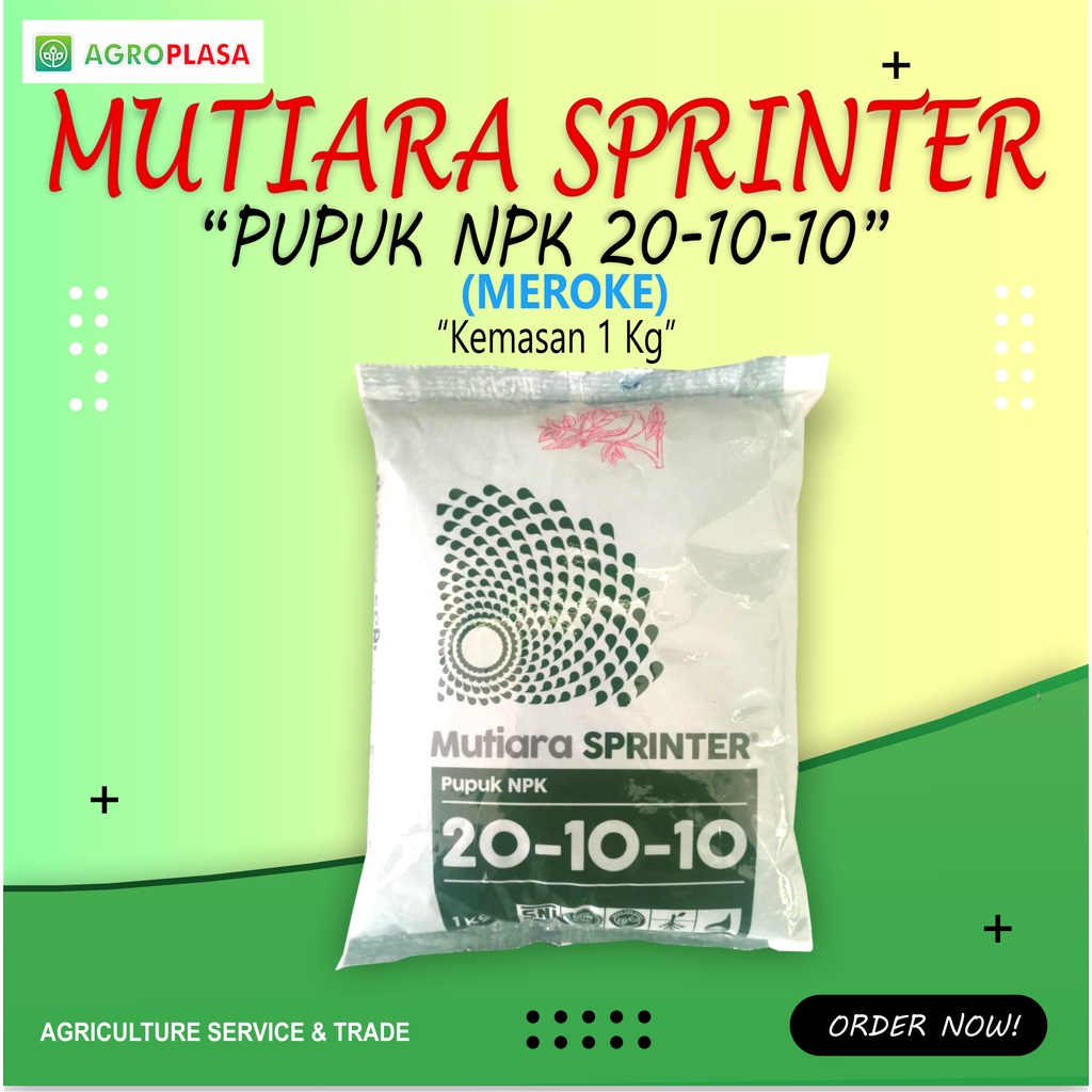 Jual PUPUK NPK MUTIARA SPRINTER 20-10-10 MEROKE 1KG | Shopee Indonesia