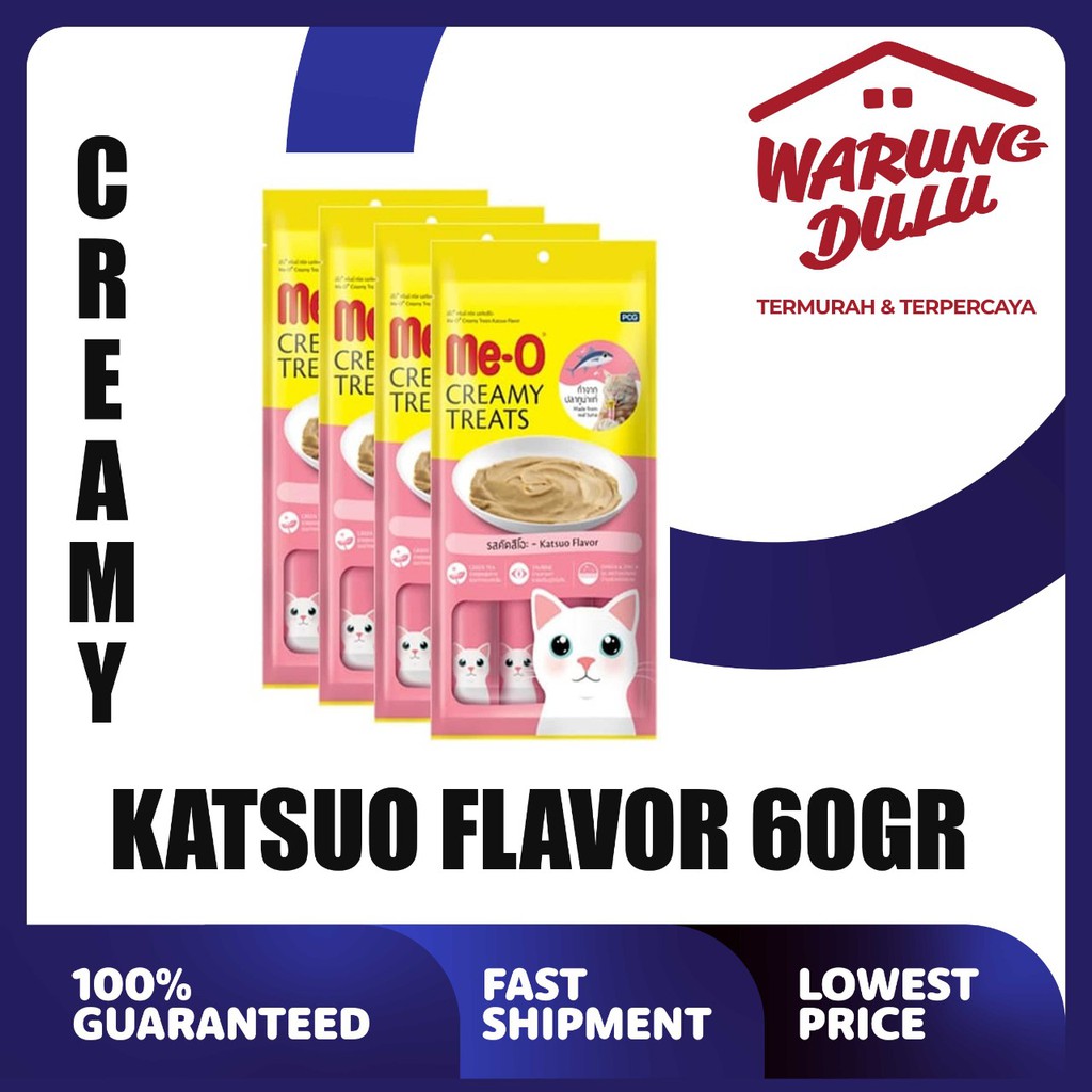 Jual MEO CREAMY TREATS KATSUO FLAVOR 60GR Shopee Indonesia