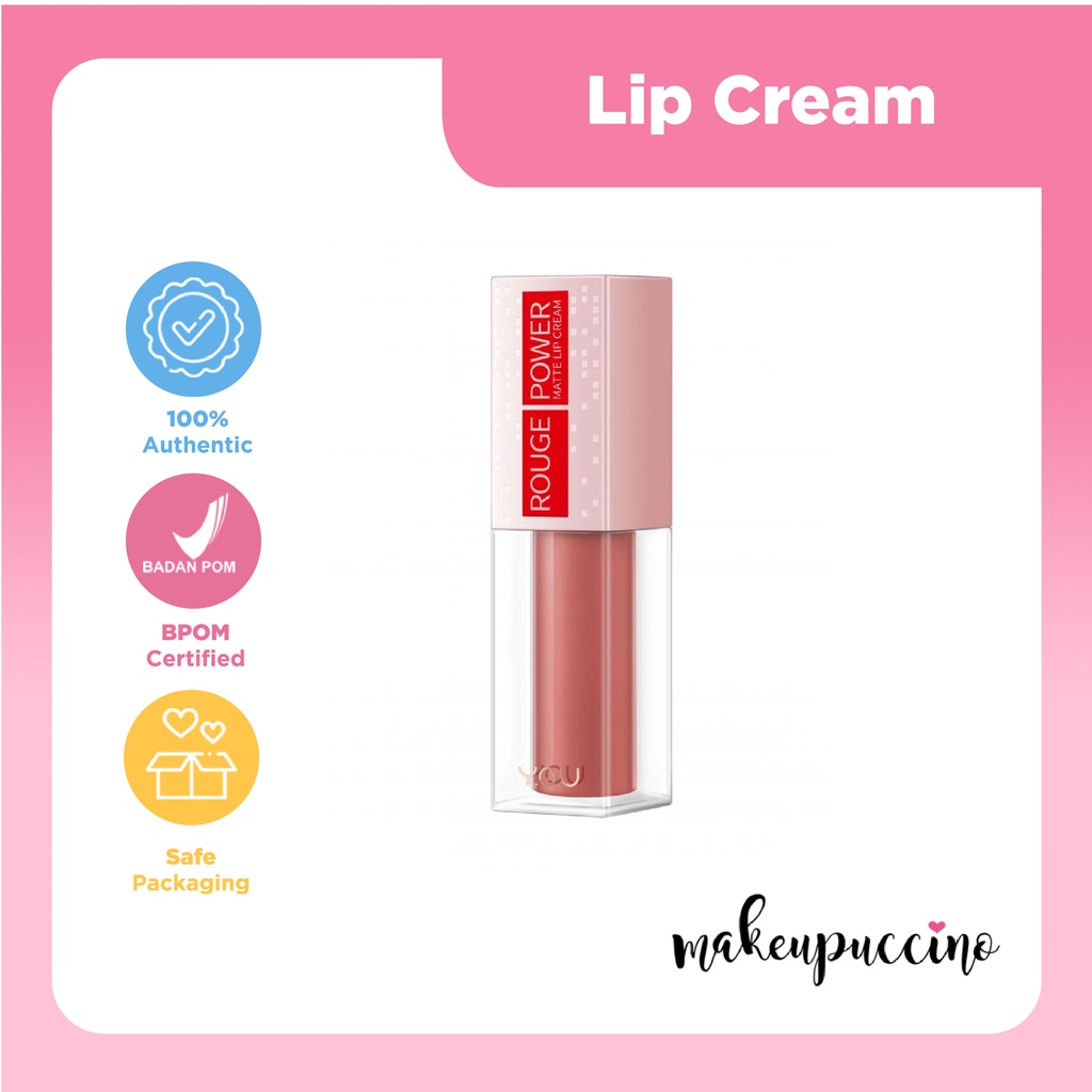 Jual You Rouge Power Matte Lip Cream / Lip Cream Rouge Velvet | Shopee ...